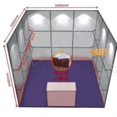 廣州邦威展覽鋁型材搭建廠家 八棱柱展板設計 方柱特裝